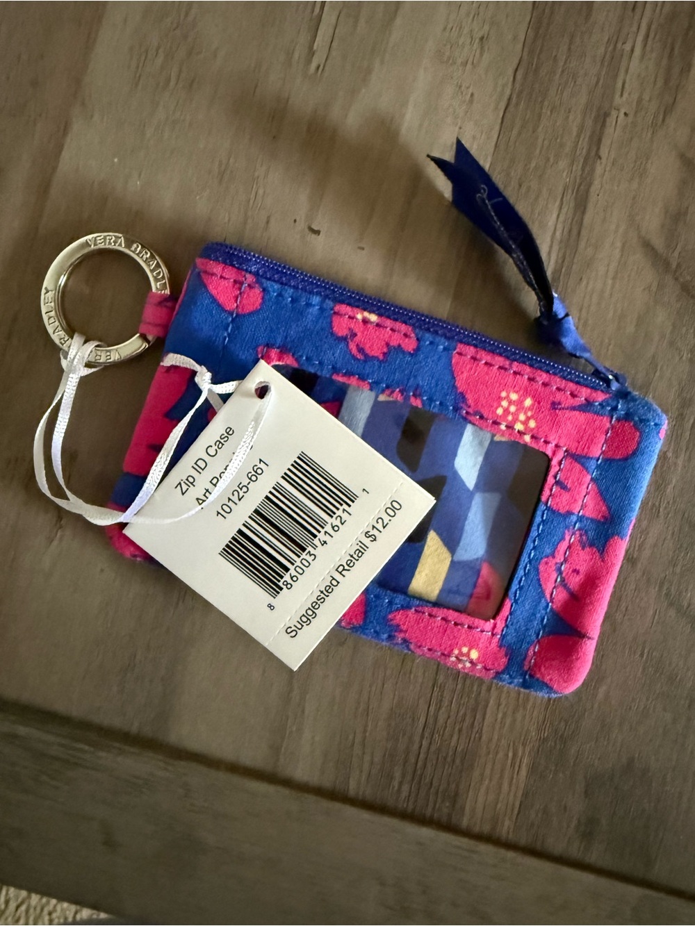 Vera Bradley Zip ID Case - Art Poppies
